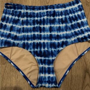 Kortni jeane M blue stripe tie dye bottoms